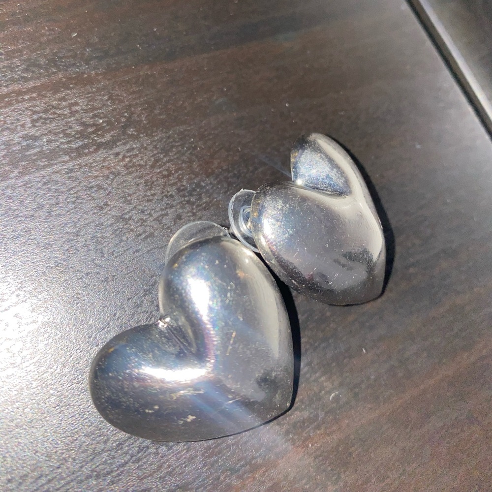 Silver Heart Earrings